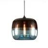 Pendant Lamps Nordic Creative Personality Electroplated Apple Glass Restaurant Lamp Single Head Bar LB12122