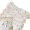 Filtar Multi-Use Baby Filt mjuk badhandduk Född Muslin-Blanket Crib Bedding Sheet