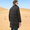 Abrigos de invierno cálidos de plumón para hombre Chaqueta de carga informal Outwear Parka A prueba de viento Espesar con capucha larga