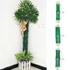 装飾花シミュレーション竹の樹皮チューブグリーンプラスチック人工空調加熱ガスパイプ装飾オフィスホーム用品