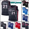 Philadelphias 76er Basketball Jersey Masculino 3 6 Joel Embiid Tyrese Maxey 21 1 0 Allen Iverson Julius Erving Cinza