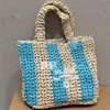 2023 حقائب الشاطئ مصممة Raffia Straw Straw Fashion Handbags New Style Luxury Bag Weave Holl