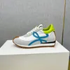 Sapatos casuais de luxo fluxo corredor camurça de couro genuíno confortável jogging sapatos masculino náilon respirável antiderrapante sola de borracha tênis melhor qualidade unisex sapatos 07