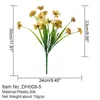 Dekoratif Çiçekler Yapay Açık UV Dayanıklı Plastik Bitkiler Bahçe Sundurma Pencere Kutusu Dekorasyon Sahte bitki