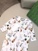 Luxury newborn jumpsuits Long sleeved baby bodysuit Size 66-100 Butterfly pattern printed all over infant crawling suit Nov05