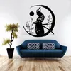 Wandaufkleber Japanischer Krieger Muster Samurai Wandtattoo Vinyl Moderne Heimdekoration Kinder Jungen Jugend Schlafzimmer Aufkleber Spielzimmer Wandbild S276 230403