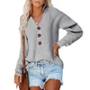 Kvinnors tröjor Solid V-ringning Kvinnor Cashmere Thin Cardigan Sweater Single Breasted Loose 2023 Sticked Spring Autumn Fashion Topwomen's