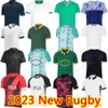 Fransızlar Rugby Worlds Kupası Forma Güney İngiltere Afrika İrlanda Avustralya Rugby İskoçya Fiji Rugby Jersey 23 24 Worlds Rugby Jersey Evde Ragbi Gömlekleri RWC Jersey