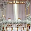 95 pouces accessoires de salle de mariage cadre décoration décors de fleurs support arc en métal doré brillant support de ballon floral décors d'anniversaire signe de bienvenue bannière étagère