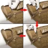 Dog Collars Leashes Tactical Molle Harnes for Large Vest with Side Bags Pouches Working Training230403