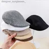 Berets Men Summer Breathable Berets Soft Cotton and linen Hat Windproof Street Newsboy Beret Hat Retro England Hats Peaked Painter CsL231103