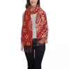 Scarves Lady Long Cool Red Bandana Paisley Style Women Winter Soft Warm Tassel Shawl Wrap Scarf