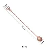 Ensembles de vaisselle 304 en acier inoxydable Long Bar Spoon Double-Headed Handle Coffee Stick Stick Stick Bartender Milk Tea Shop