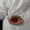 Kupalar Isıya Dayanıklı Kahve Sütü Çay Su Gözlükleri Açık Suyu Kaçak Boncuklu Kokteyl Kupası Saplama Yaratıcı Taşınabilir Bira İçme Kupa