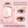 Modelador de cílios elétrico aquecido para estilo duradouro portátil lash lift ferramenta inteligente natural curling com usb recarregável 231102