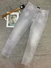 Jeans da uomo firmati Jeans da donna a vita alta Pa retro lavato triangolo ashion pantaloni in denim dritto vestibilità slim LI6Z