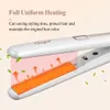 Hair Straighteners CkeyiN 20mm Professional 2 in 1 Straightener Mini Curler Thermostatic Fast Heat Flat Iron Curling Waver Plate 231102