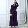 Men's Sleepwear Men Pyjama Homewear Pyjamas Warm Nachthemd Long Sleeve Lounges Couple Fall Winter Bathrobes White Mens Robe 2023