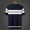 T-shirts pour hommes Printemps Été T-shirt pour hommes Col rond Manches courtes Casual T-shirt pour hommes Stripe Slim Fit Knitted Tee W75 230403