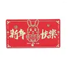 Gift Wrap 2023 Vouwen rode enveloppen Jaar van Hongbao Tassels Lucky Packets Chinese Spring Festival Money Bag Wedding Party