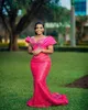 2023 nov aso ebi arabe sirène fuchsia bal robe couche paillette de lace en dentelle soirée formelle deuxième réception anniversaire robes de fiançailles robes robe de soirée zj