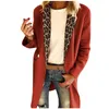 Giacche da donna invernali per donna 2023 cappotto a maniche lunghe con cuciture leopardate giacca cardigan taglie forti recensioni coreane molti vestiti