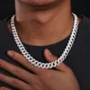 10mm 12mm 3 rader Moissanite Bubble Cuban Link Chain Pass Diamond Tester S925 Mossanite Iced Out Hip Hop Jewelry Mens Fashion 0W1K