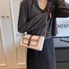 Сумки для плеча контраст pu маленькая квадратная сумка женская сумка серебряная женская сумасшедшая вечеринка подсказка для женской Walletcatlin_fashion_bags