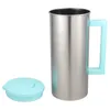 Wine Glasses Cold Water Kettle Stainless Steel Juice Jug Clear Coffee Cups Lids Pitcher Scale