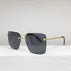 Lunettes de soleil de couple de plage pour hommes et femmes de créateurs 20% de réduction sur les types de femmes rouges teintées sans monture