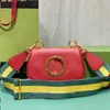 Goodc torba oryginalna skórzana koperta Hobo Kwadratowa klapa hobo ramię designerka mody koperta Tote Messenger Cross Cross Body 72464