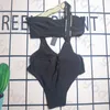 Costume da bagno sexy da donna con stampa di design, bikini estivo, costume intero senza schienale, elastico, morbido, per le vacanze