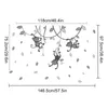 壁のステッカー自由ho放なモンキーは枝に掛けられている葉の葉の壁の壁のデカール幼稚園ビニール壁のデカールボーイズベビーベッドルーム屋内ホーム装飾230403