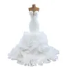 Arabiska Dubai Mermaid Wedding Dress 2024 Sweetheart veckor Ruffles riered Organza Women Bride Formella klänningar Vestido de Noiva Robe de Mariage