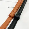 Kemerler Kare İnci Kakma Toka Ayarlanabilir Kadın İnek Deri İnce Kemer Elbise Takım Pantolon Aksesuarları Lüks Fashion Belts