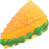Декоративные игрушки с цветами, забавные эластичные компактные эластичные сэндвич-образные маленькие TPR милые сувениры для дня рождения