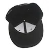 Ball Caps Solid Hip Hop Cap for Men Snapback Hat Women's Baseball Regulowany płaski rdzeń Bill Plain Visors Boys and Girls Street Dance