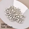 Parti Malzemeleri 50 PCS 6mm Mini Alüminyum Altın Renkli Jingle Kolye Köpek Noel Ağacı Dekorasyonu/DIY El Sanatları