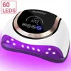 Iluminação LED UV para unhas Lâmpada de manicure de unhas com função de memória LCD LCD LED LED LED LUDER PAR