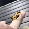 Luxury plated gold ring mens rings for women texture wedding band thick love silver gold plated mother s day size 8 9 stars style designer rings multisize ZB007 F23