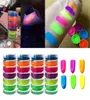 6Color Nail Glitter Powder Neon Pigment Gradient Glitter Iridescent Acrylic Nail Powder Polish Professional Decoration juli262192673