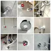 Torneiras de cozinha torneira do chuveiro capa decorativa abs aumentar ângulo válvula painel ajustável tubo água tampas parede do banheiro acessórios