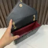 Tasarımcılar Deri Kadın Omuz Çantaları Klasik Crossbody Lüks Çantalar Debriyaj Çantalar Marka Marka Tote Flep Cüzdan Altın Gümüş Siyah Zincir Çanta