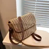 Shoulder Bags women's bag small designer bag women's wicker women's cross body bag summer beach straw messenger bagcatlin_fashion_bags