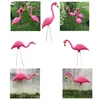 Gartendekorationen VERSCHIEDENES Zuhause Terrasse Rosa Flamingo Ornament Vogel Rasen Figur DIY Handwerk