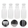 Bouteilles d'eau 10 Pcs Lait Jus Bouteille Verre Pichet Couvercle En Plastique Boisson Soda Clair Pet Conteneurs Voyage