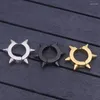 أزياء أقراط الأزياء للنساء رجال Huggie Color Gold Black Steel Spikes arjects non-piercing are cuff Jewelry