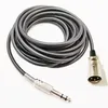 Audio Cables, XLR 3Pin Male to 1/4'' 6.35mm TRS Stereo Male Jack M/M Balanced MIC Microphone Audio Connect Cable About 5M / 1PCS