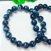 Strand Natural Blue Tiger Eye Stone Armband Healing Fashion Reiki Crystal Gemstone Man Woman Fengshui Jewelry 10mm