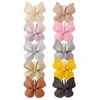 Mini épingle à cheveux papillon pour bébés filles, pince à cheveux en cuir glacé, Barrettes à nœud solide, accessoires de coiffure pour enfants